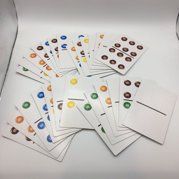 RoseArt M&Ms Domino Cards Set 2 Packs of 28 Cards Official Licensed Product Game - Picture 3 of 6